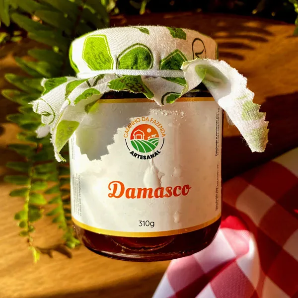 Geléia de Damasco Natural e Artesanal (70% Fruta)