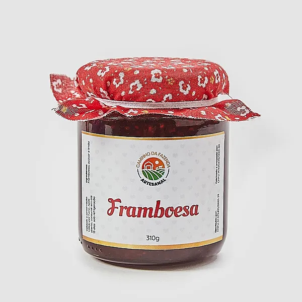 Geleia de Framboesa Natural e Artesanal (70% fruta)